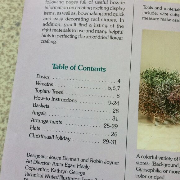 Dried Flower Creations Wreaths Arrangements Craft Booklets & Roses - Picture 4 of 14